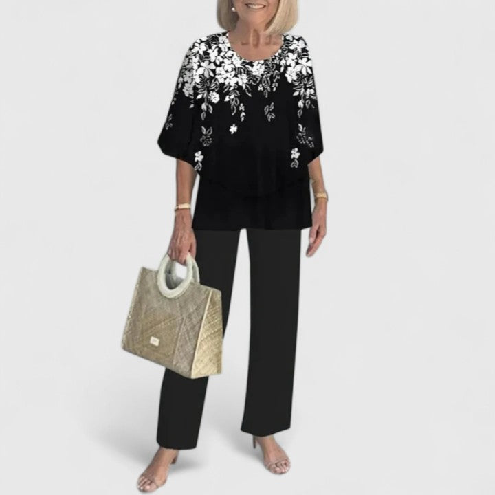 Women's Elegant Fabric Two-Piece Set | Stylish Plus Size Outfit for All Occasions 13