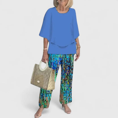 Women's Elegant Fabric Two-Piece Set | Stylish Plus Size Outfit for All Occasions 14