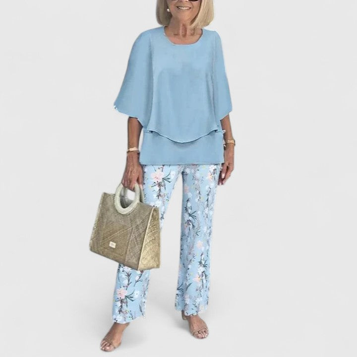 Women's Elegant Fabric Two-Piece Set | Stylish Plus Size Outfit for All Occasions 8