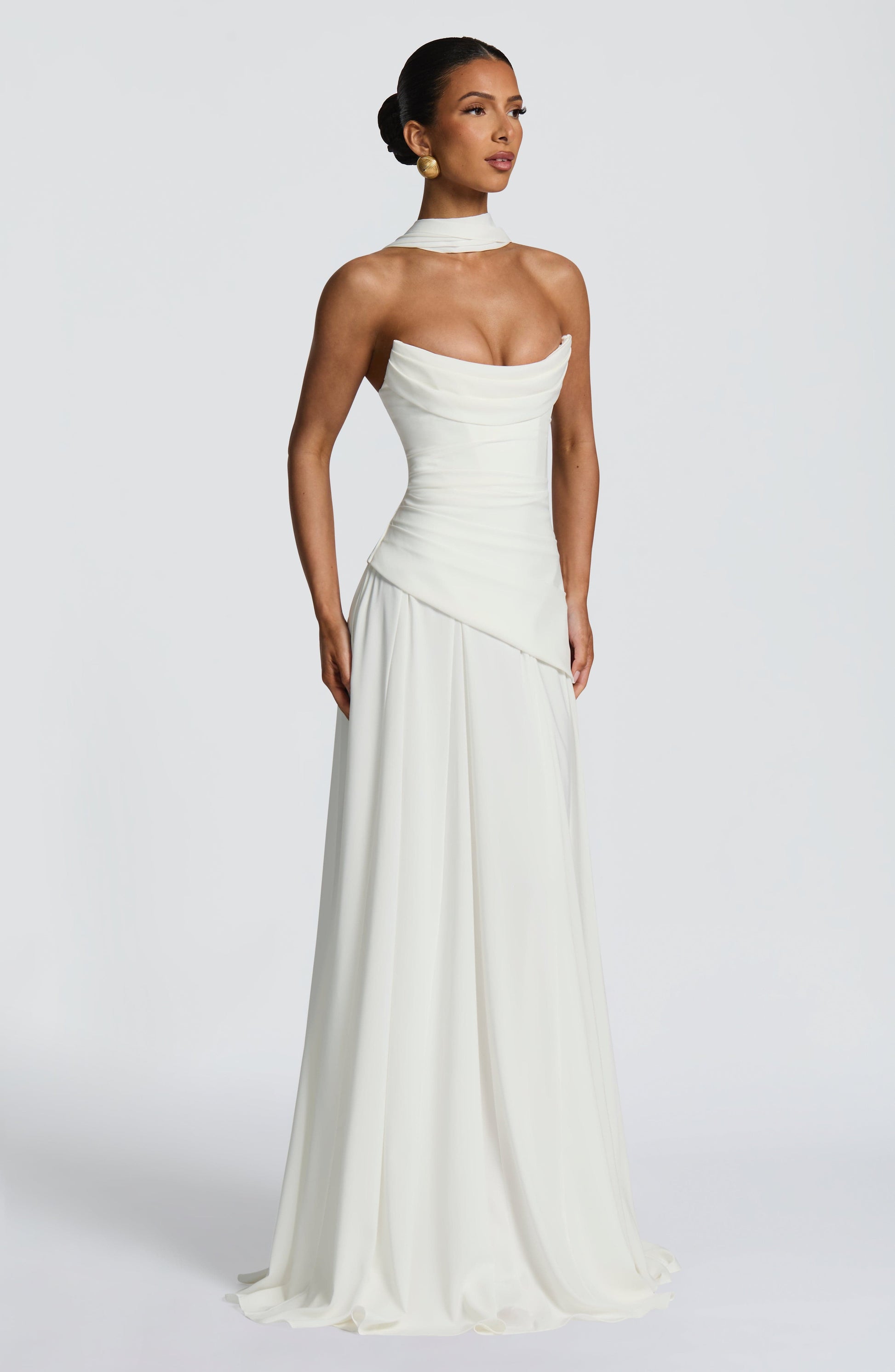 Women's Elegant Satin Maxi Dress | Chic Strapless Formal Gown for Spring 5
