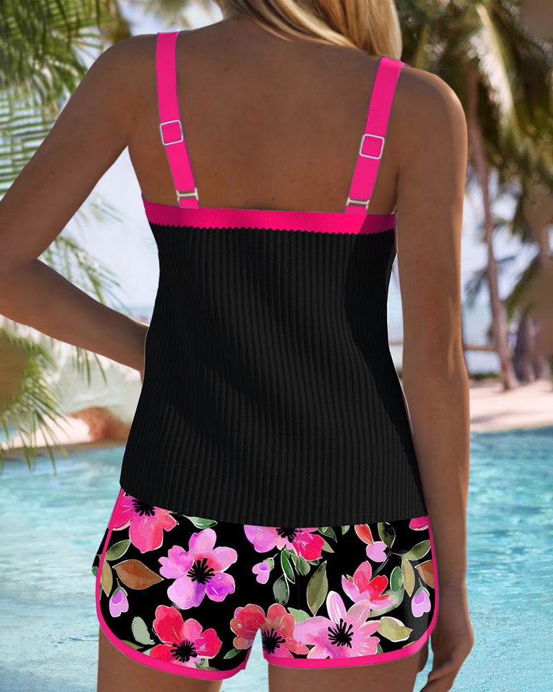 Women's Elegant Tummy Control Tankini | Flattering Two-Piece Swimwear for Summer 4
