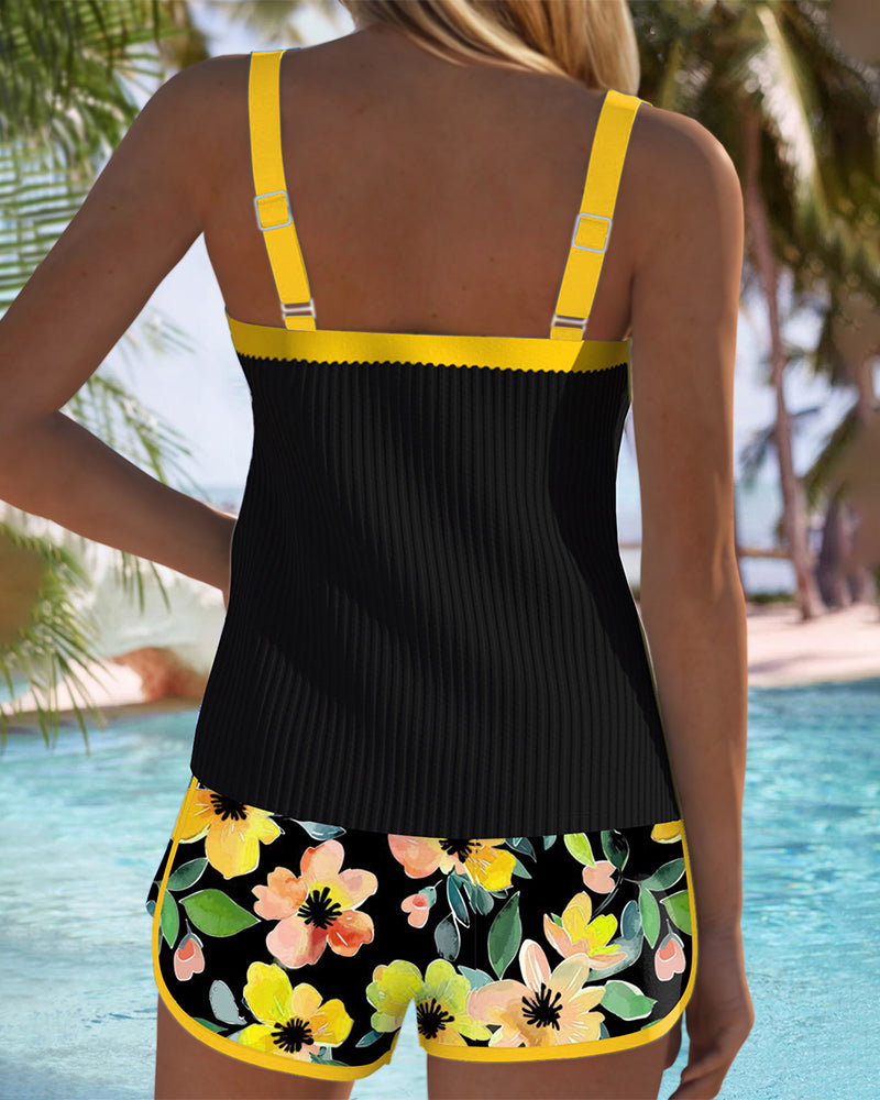 Women's Elegant Tummy Control Tankini | Flattering Two-Piece Swimwear for Summer 7