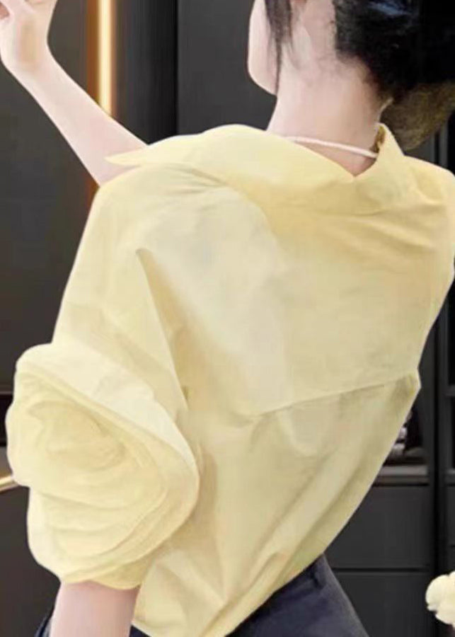 Women's Floral Cotton Blend Blouse | Stylish Peter Pan Collar Summer Top 4