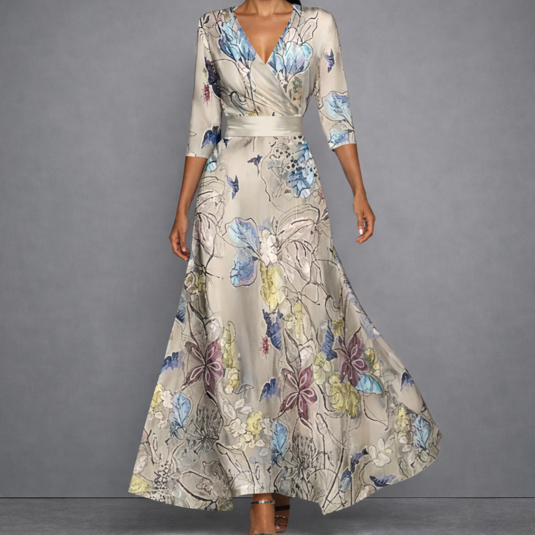 Women's Floral Maxi Dress | Elegant Flowing Summer Dress for Timeless Style 1