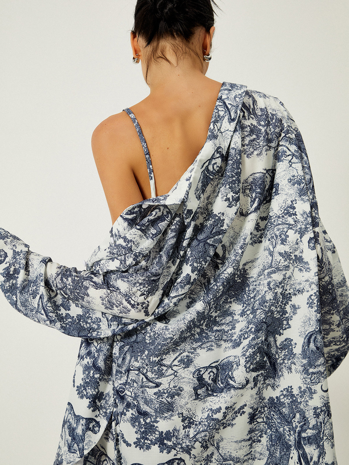 Women's Floral Print Polyester 3-Piece Shorts Set | Breezy Summer Outfit 2