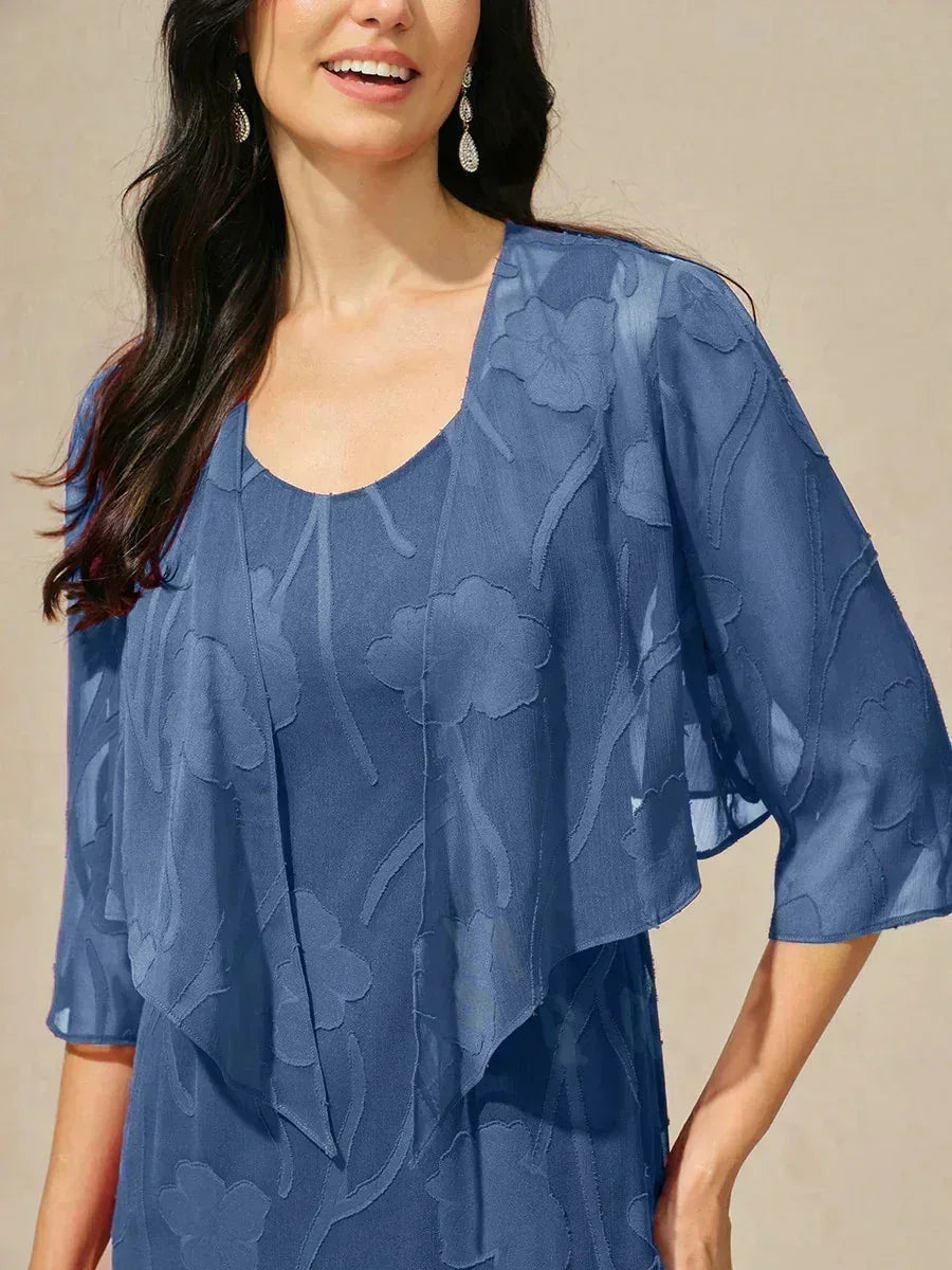 Women's Floral Sheer Chiffon Cardigan | Elegant Lightweight Short Layering Shrug 1