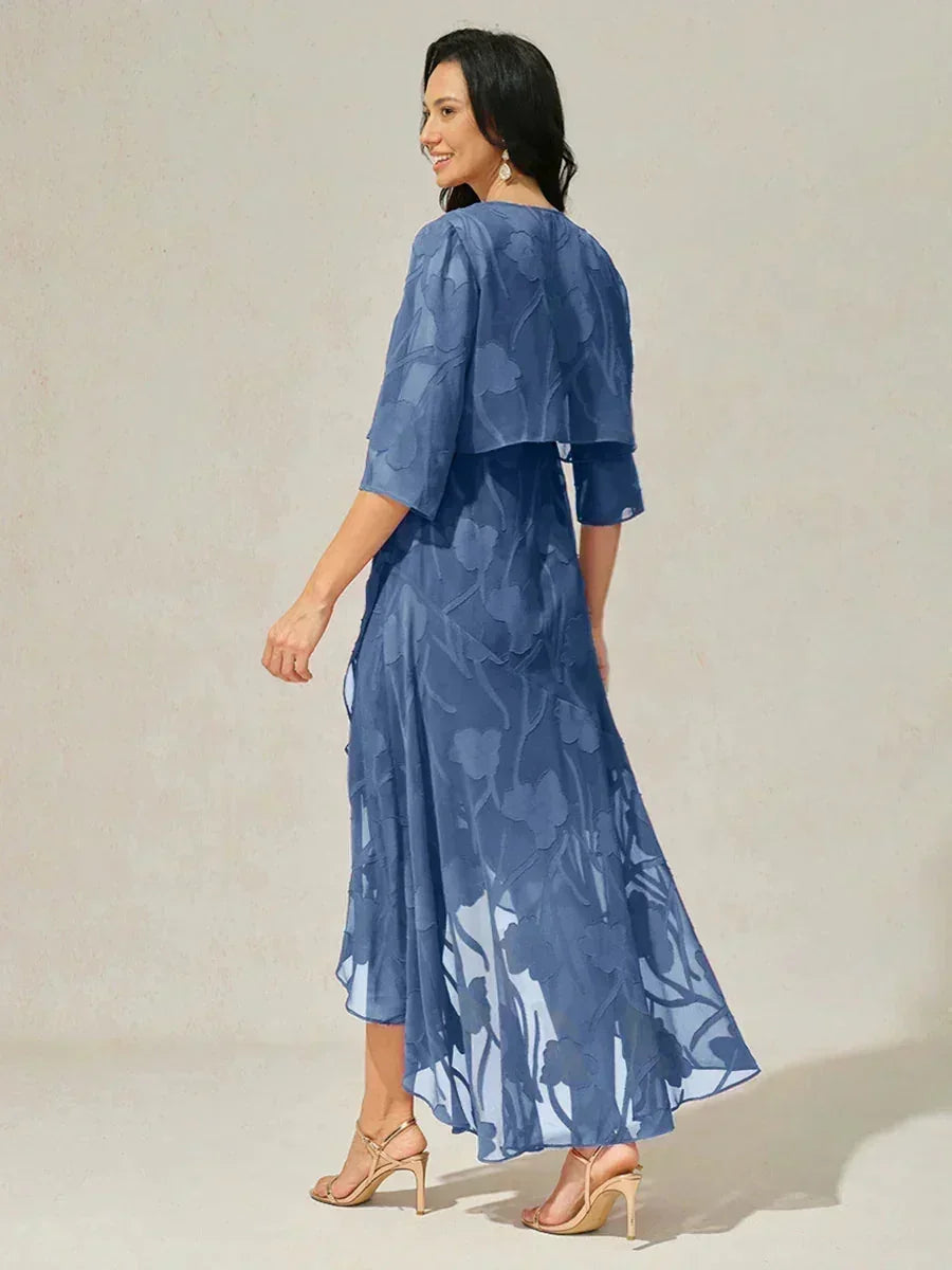 Women's Floral Sheer Chiffon Cardigan | Elegant Lightweight Short Layering Shrug 2