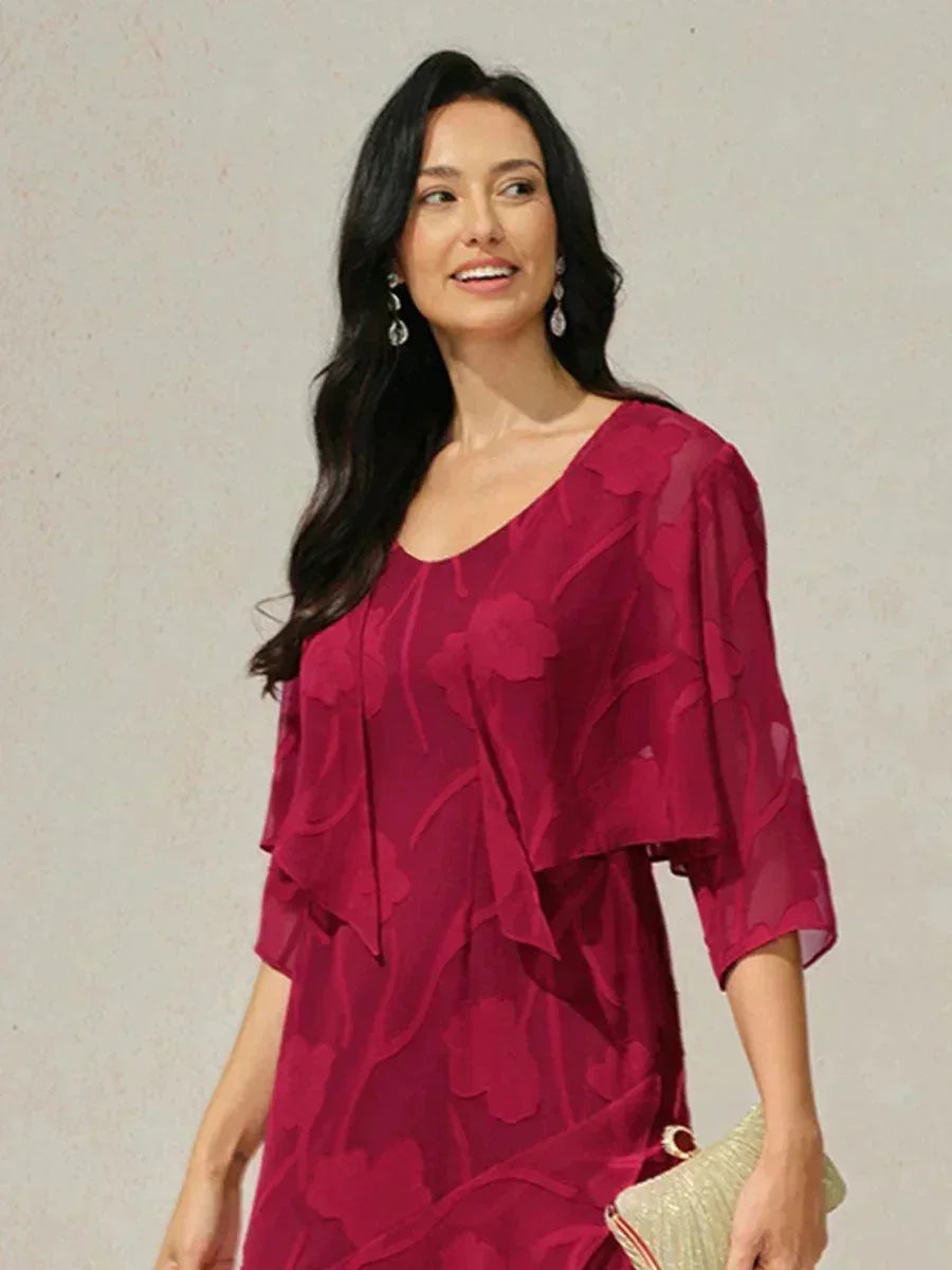 Women's Floral Sheer Chiffon Cardigan | Elegant Lightweight Short Layering Shrug 9