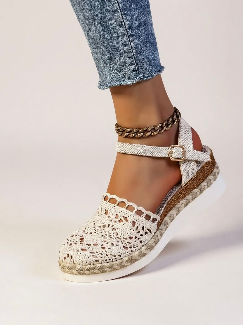 Women's Handcrafted Crochet Platform Sandals | Elegant Boho Chic Summer Footwear 8