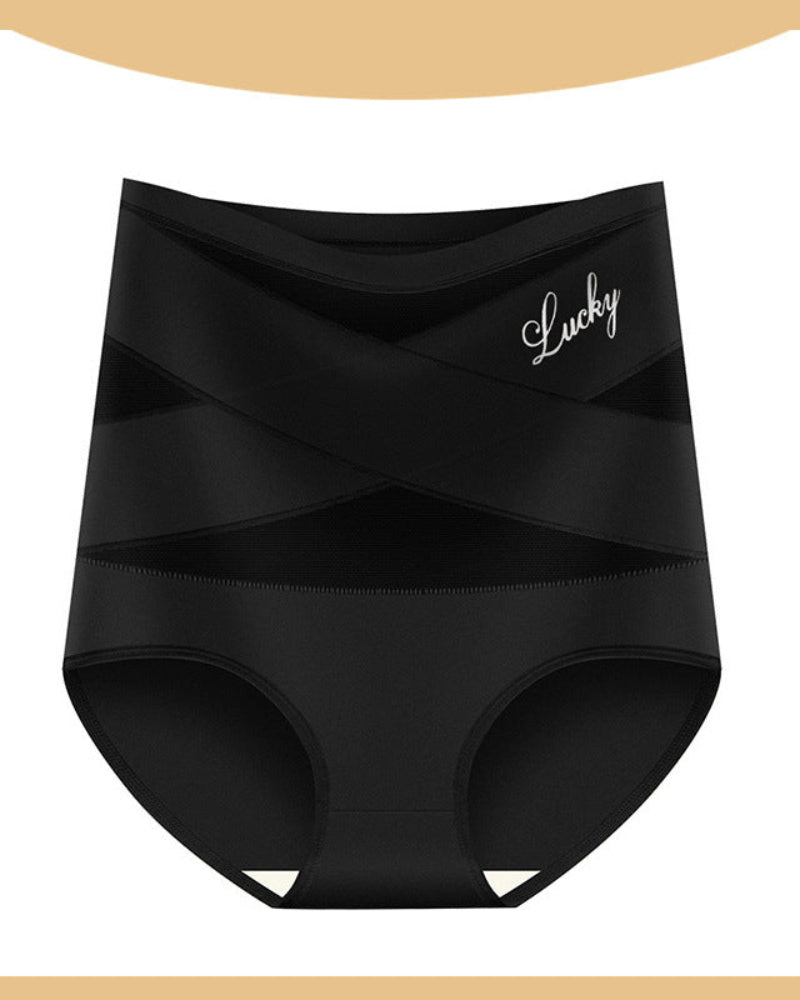 Women's Ice Silk High-Waist Panties | Comfortable Tummy Control Underwear for Everyday Wear 0