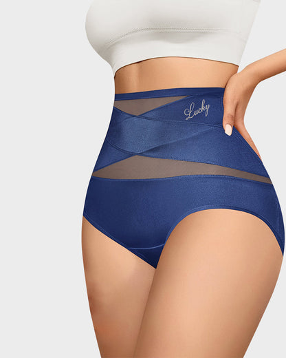 Women's Ice Silk High-Waist Panties | Comfortable Tummy Control Underwear for Everyday Wear 1