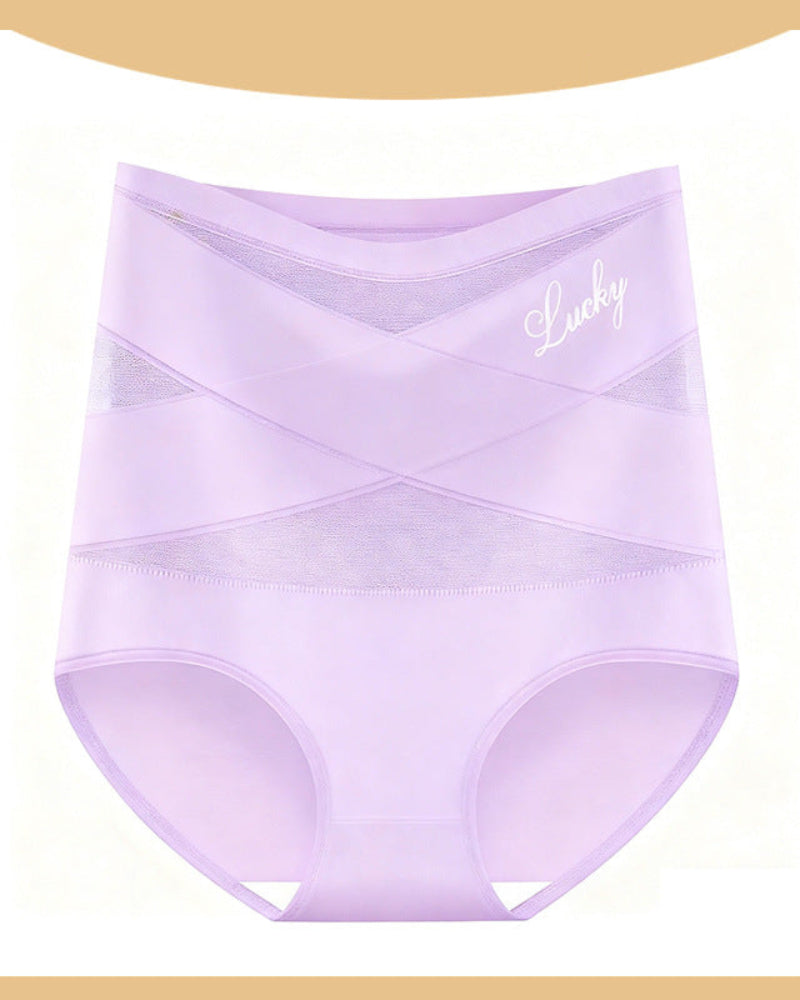 Women's Ice Silk High-Waist Panties | Comfortable Tummy Control Underwear for Everyday Wear 12