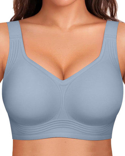 Women's Jelly Wireless Bra | Comfortable Full Coverage Smoothing Underwear | Soft Supportive Design 13