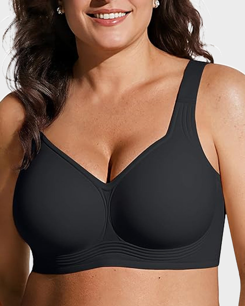 Women's Jelly Wireless Bra | Comfortable Full Coverage Smoothing Underwear | Soft Supportive Design 15