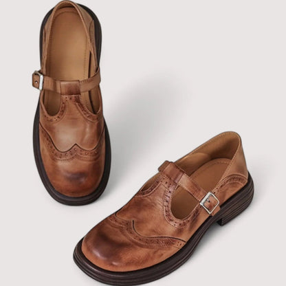 Women's Leather Mary Jane Shoes | Comfortable Classic Orthopedic Design 2