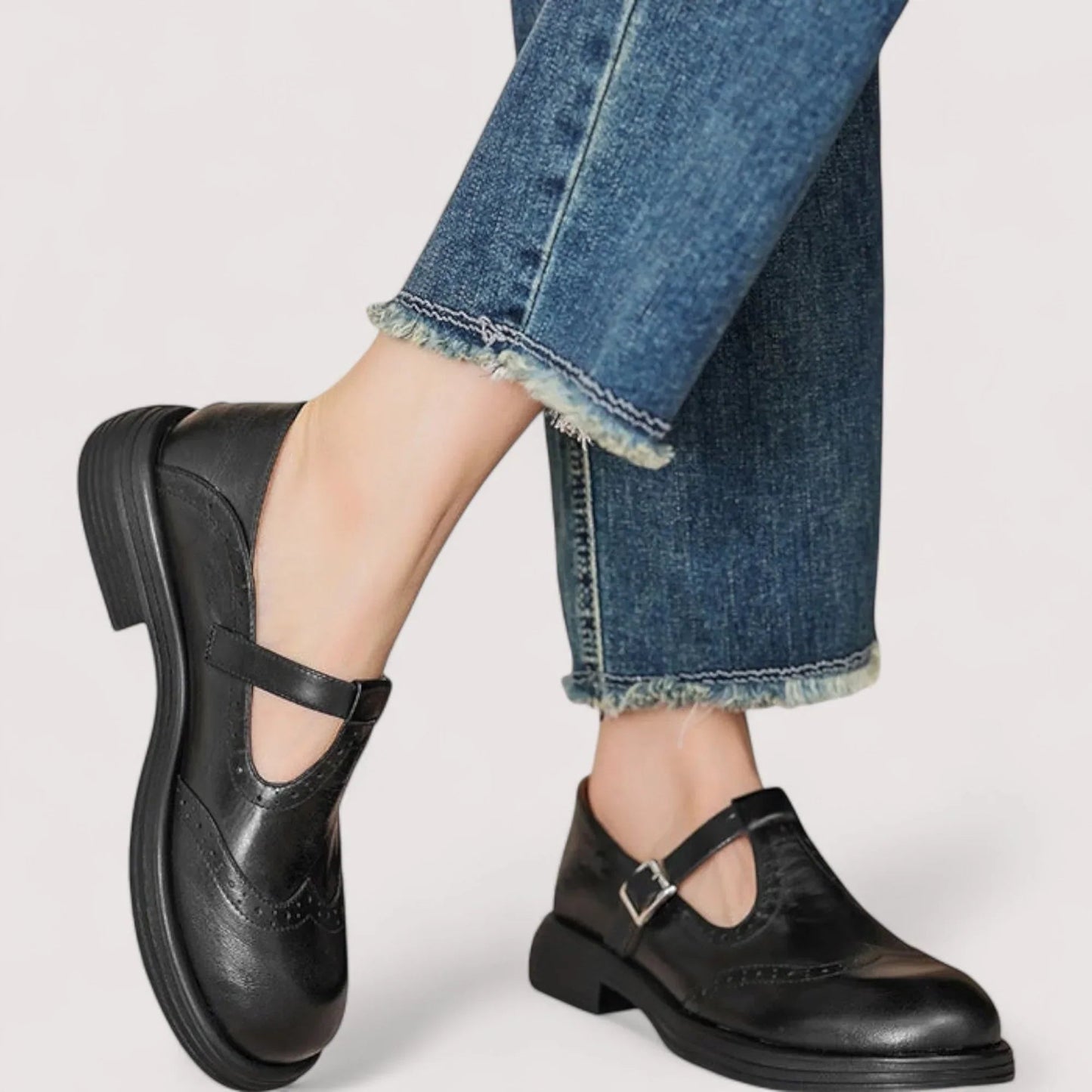 Women's Leather Mary Jane Shoes | Comfortable Classic Orthopedic Design 4