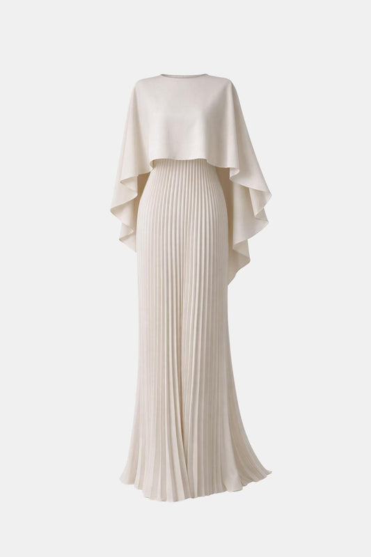 Women's Lightweight Chiffon Maxi Dress | Elegant High Neck Formal Gown 0
