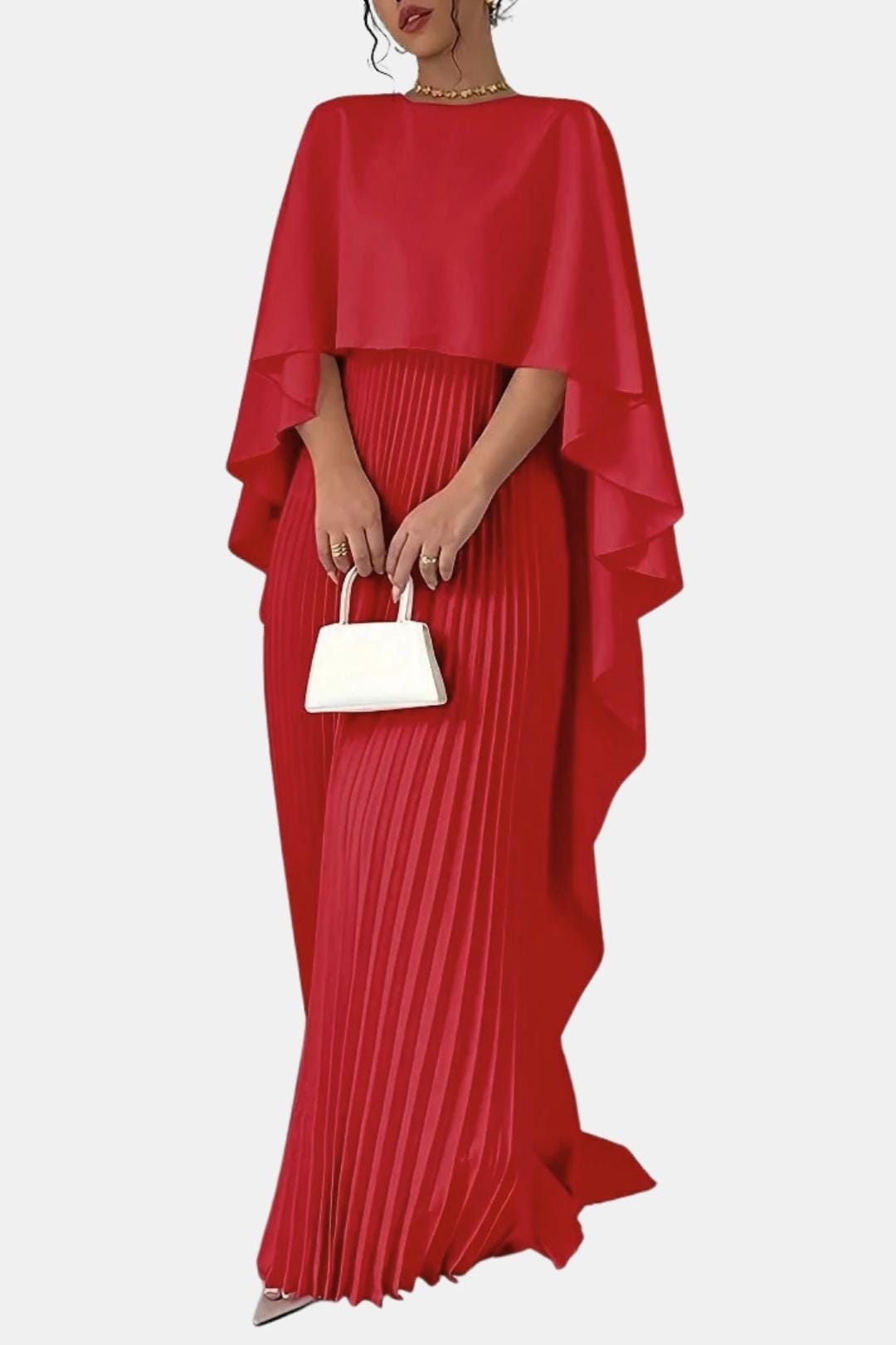 Women's Lightweight Chiffon Maxi Dress | Elegant High Neck Formal Gown 6