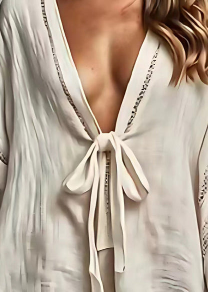 Women's Lightweight Linen Beach Cover Up | Relaxed Fit Summer Cardigan 3