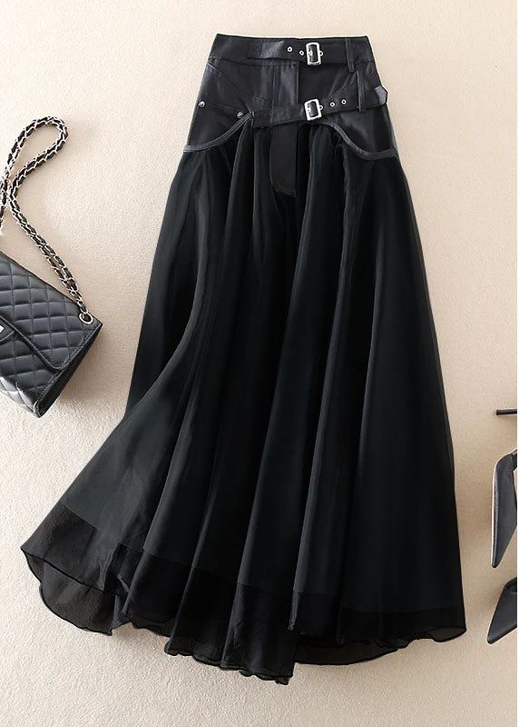 Women's Lightweight Tulle Midi Skirt | Elegant Patchwork Spring Fashion 5
