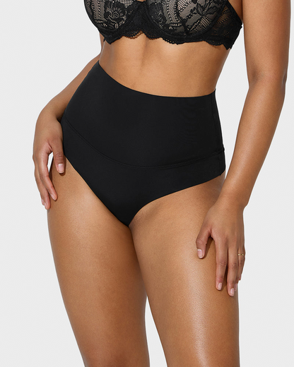 Women's Nylon Spandex Seamless Underwear | High-Waisted Tummy Control Briefs 4