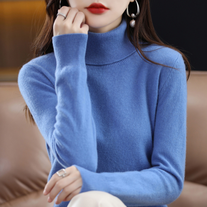 Women's Premium Cashmere Turtleneck Sweater | Elegant Warm Knitwear for Winter 1