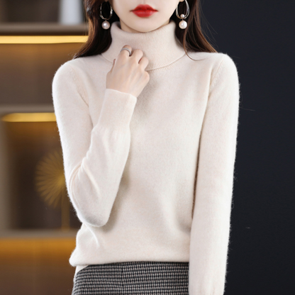 Women's Premium Cashmere Turtleneck Sweater | Elegant Warm Knitwear for Winter 11
