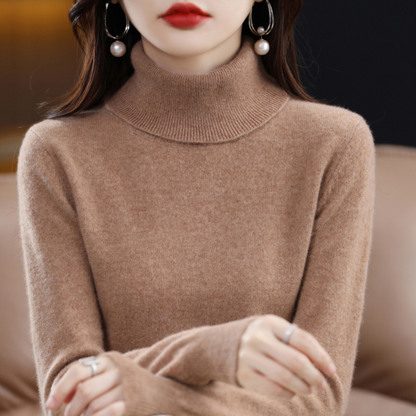 Women's Premium Cashmere Turtleneck Sweater | Elegant Warm Knitwear for Winter 13
