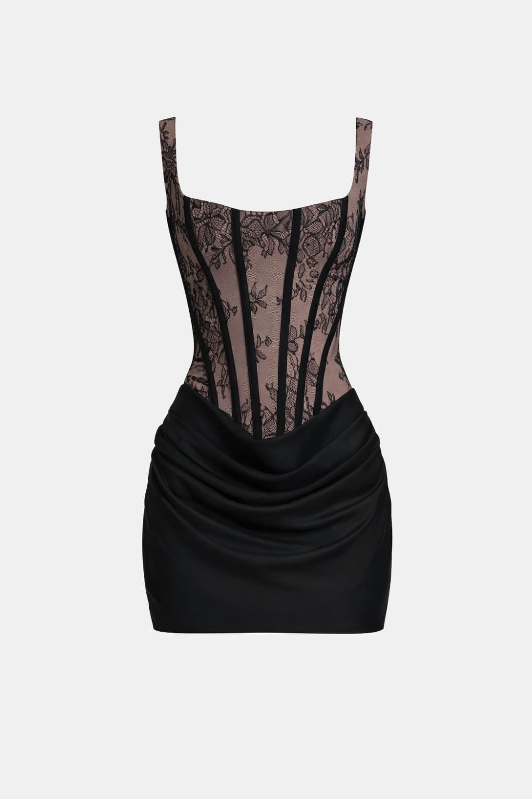 Women's Satin Corset Mini Dress | Elegant Structured Cocktail Dress for Special Occasions 10