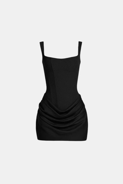 Women's Satin Corset Mini Dress | Elegant Structured Cocktail Dress for Special Occasions 12