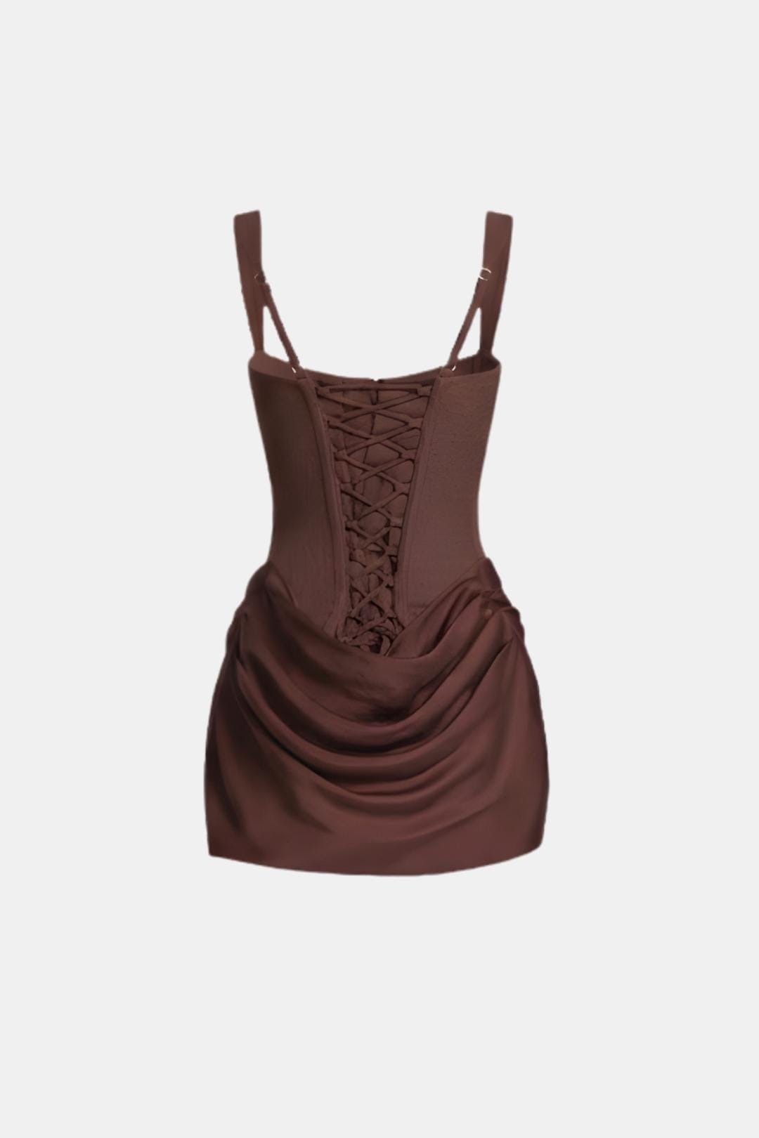 Women's Satin Corset Mini Dress | Elegant Structured Cocktail Dress for Special Occasions 5