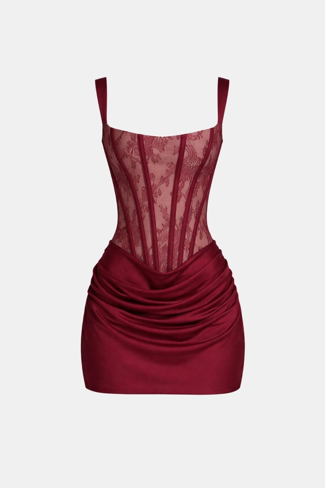 Women's Satin Corset Mini Dress | Elegant Structured Cocktail Dress for Special Occasions 9