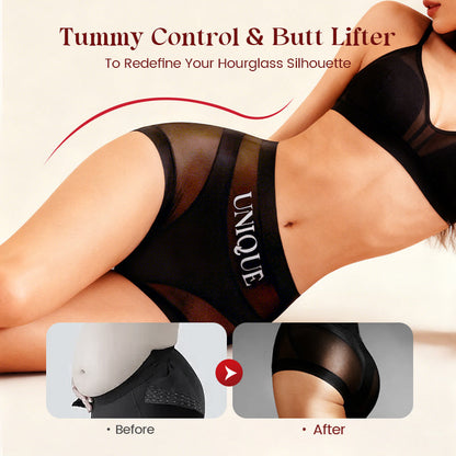 Women's Seamless Nylon Boyshorts | High-Waisted Tummy Control Underwear 3
