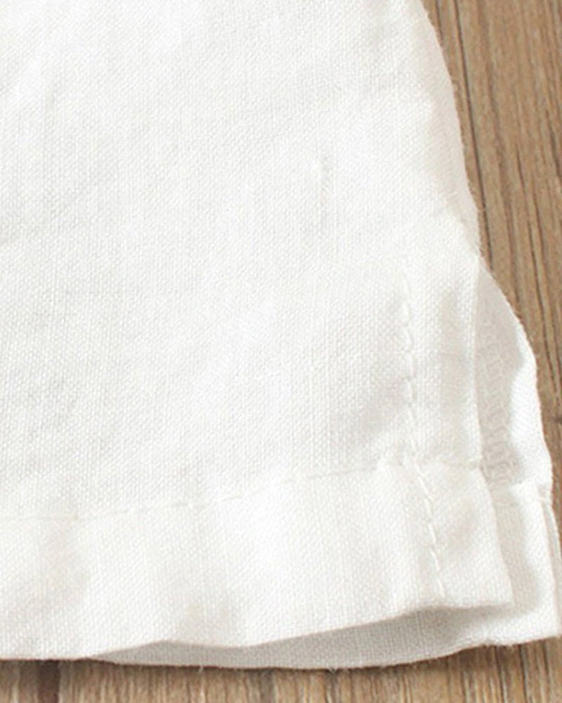 Women's Soft Linen Blouse | Casual Short Sleeve Summer Top 7