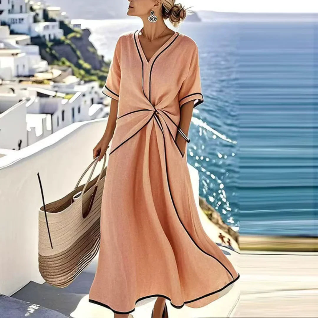 Women's Soft Woven Summer Dress | Elegant Flattering Casual Chic 2