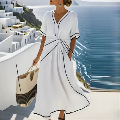 Women's Soft Woven Summer Dress | Elegant Flattering Casual Chic 3