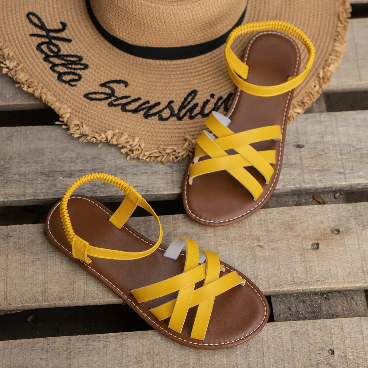 Women's Synthetic Orthopedic Sandals | Comfortable Adjustable Spring Footwear 3