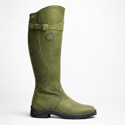 Women's Waterproof Leather Riding Boots | Stylish Black Insulated Winter Footwear 7
