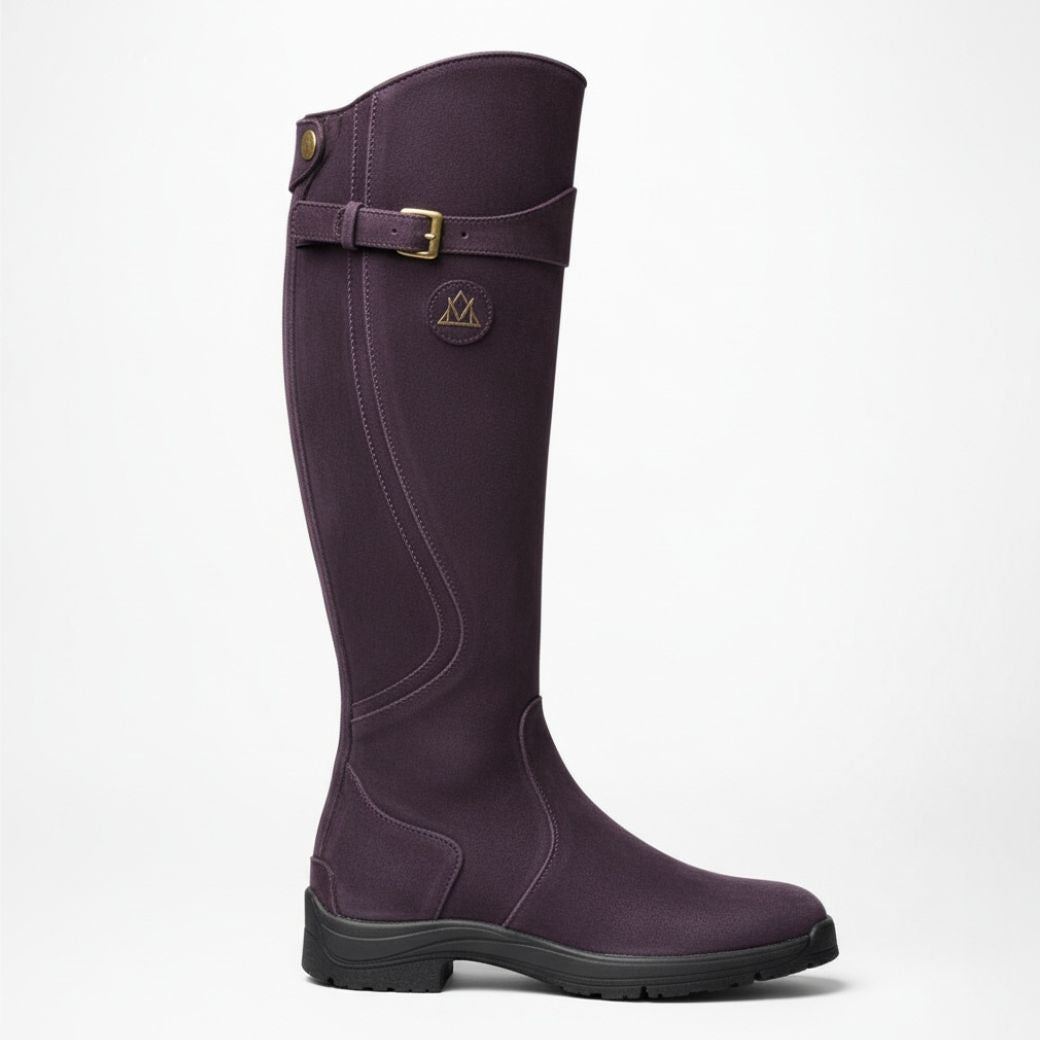 Women's Waterproof Leather Riding Boots | Stylish Black Insulated Winter Footwear 8