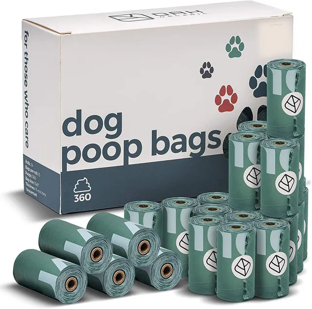 Dog Poop Bags – 360 bags - 13x9” Refills for Pet Poop Bag Dispenser