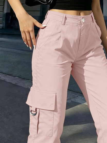 Women's High-Waisted Cargo Pants