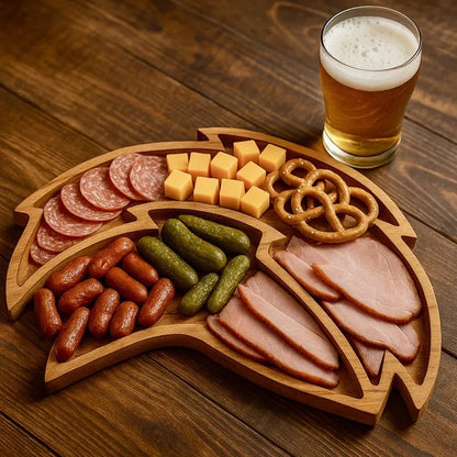 Team Legacy Wooden Charcuterie Board – Game Day Platter