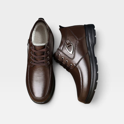 Men's Genuine Leather Lace-Up Boots