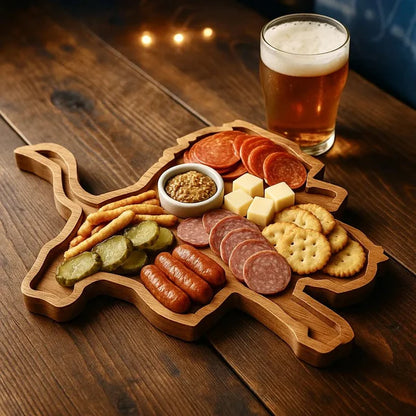 Team Legacy Wooden Charcuterie Board – Game Day Platter