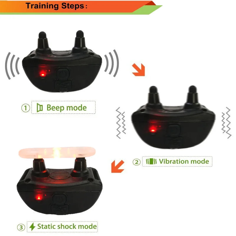 Dog Shock Collar with Remote - Waterproof and Rechargeable Training Collar