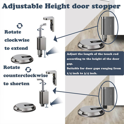 Mechanical Magnetic Floor Door Stopper