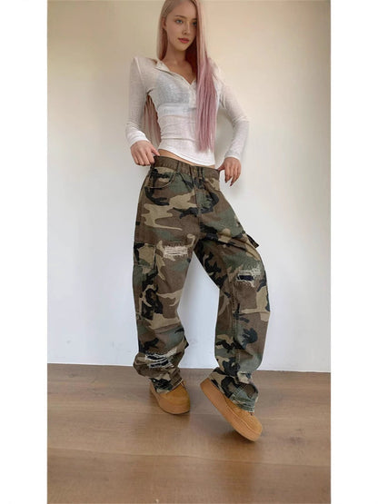 Brannock | Women's Camo Cargo Trousers