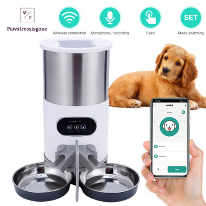 Automatic Bluetooth Pet Feeder - Remote App-Controlled Pet Food Dispenser