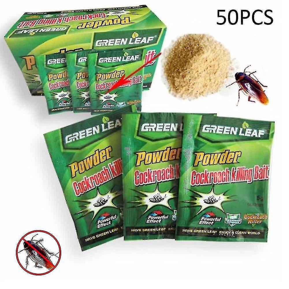 20-100 Packs Green Leaf Powder Cockroach Killer Bait Repeller Killing Trap Pest Control