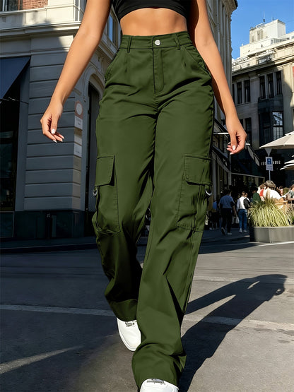 Women's High-Waisted Cargo Pants
